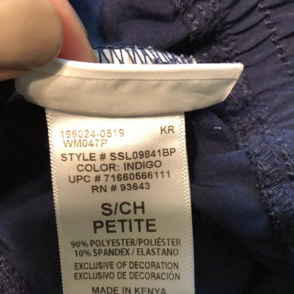 Scrubstar indigo scrub pants small petite - Picture 5 of 5